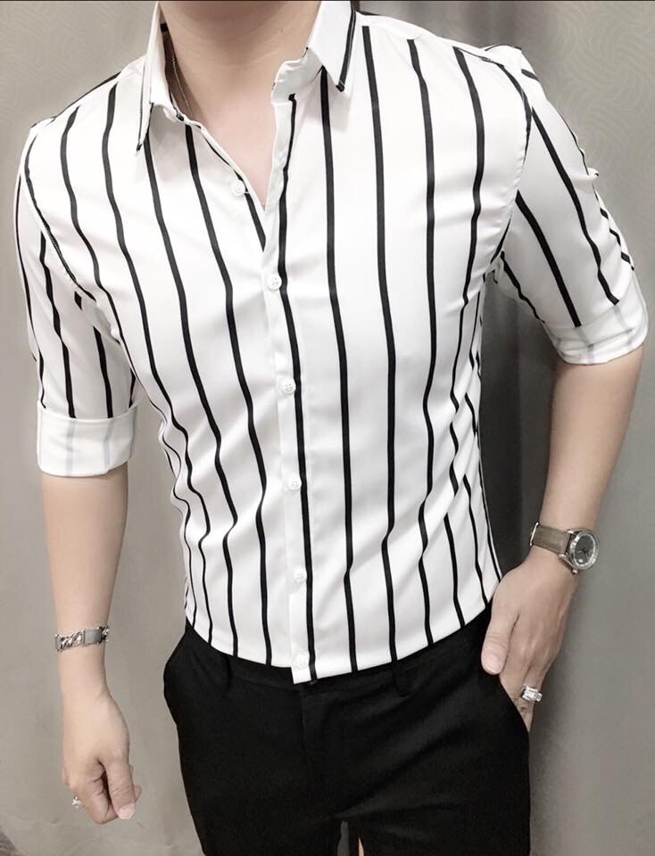 [HCM][XUẤT XỊN] ÁO SƠ MI NAM TAY DÀI KẺ SỌC - FORM CHUẨN - HEMSHOP