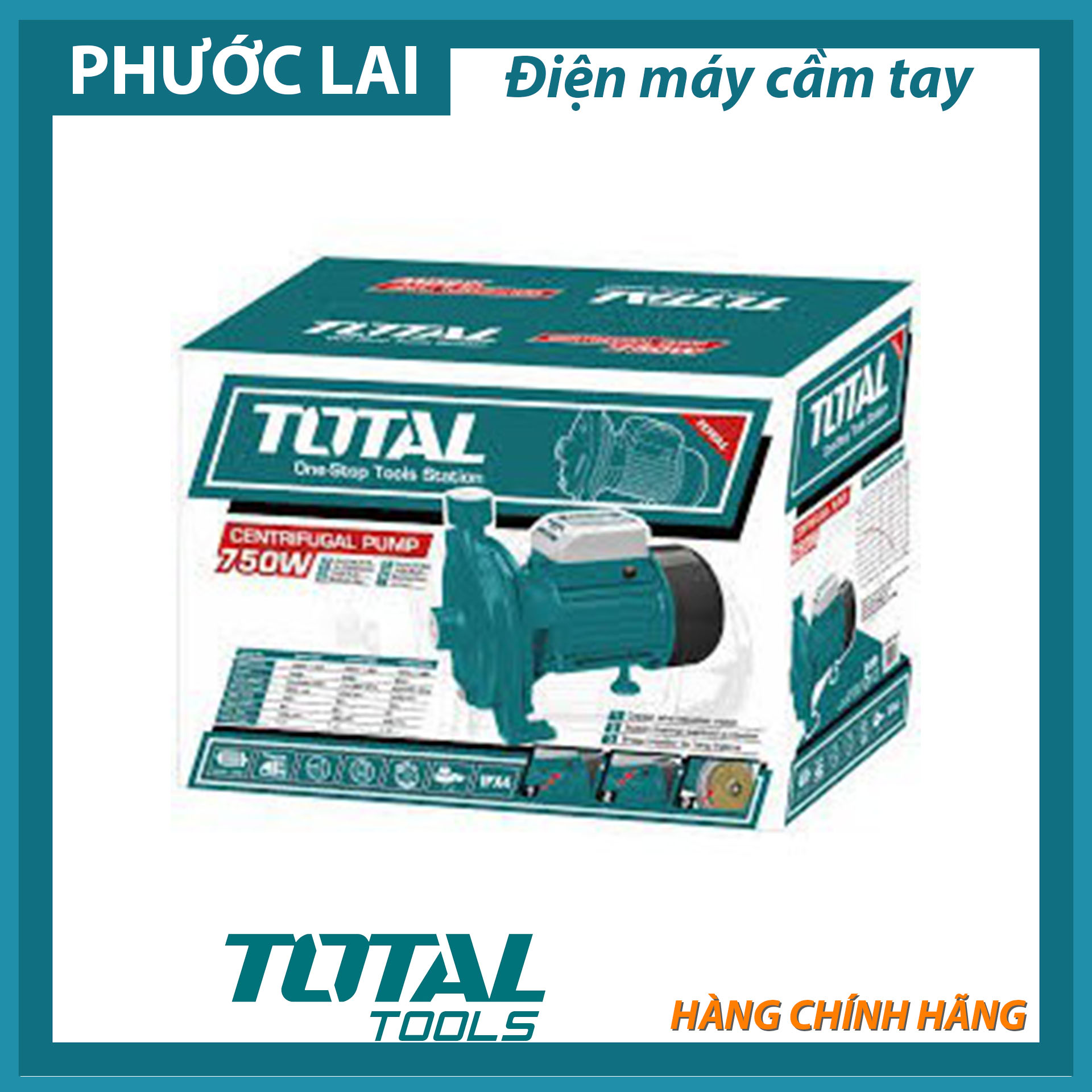 Máy bơm nước ly tâm 750W Total TWP27506