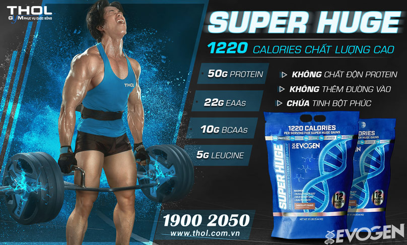 Super huge gain mass evogen tăng cân đẳng cấp nhất (Tặng quà mini)