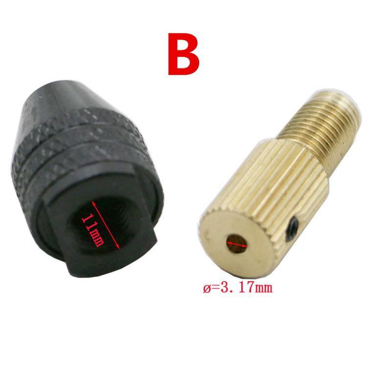 Đầu kẹp mũi khoan cho Motor trục k2 (lỗ :3.17mm)