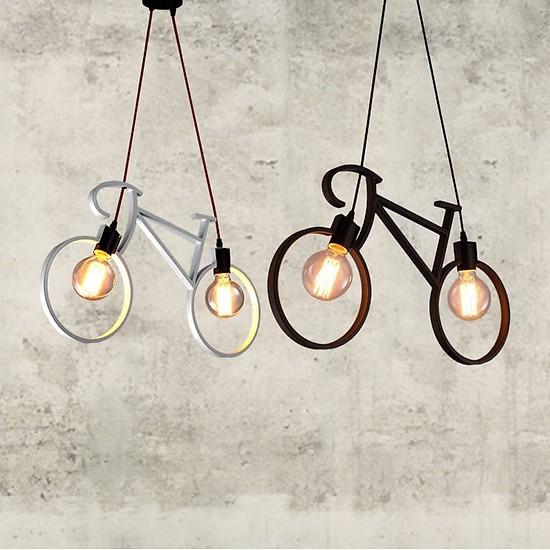 Đèn thả treo trần xe đạp tối giản FLYBIKE sơn tĩnh điện - Tặng kèm bóng led