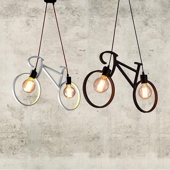 Đèn thả treo trần xe đạp tối giản FLYBIKE sơn tĩnh điện - Tặng lèm bóng led