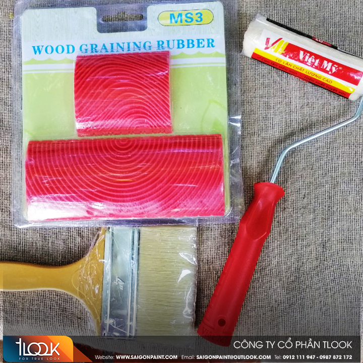 Bộ dụng cụ làm sơn giả gỗ- Cọ tạo vân gỗ