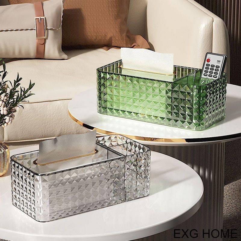 Hộp đựng khăn giấy đa năng kèm khay đựng đồ