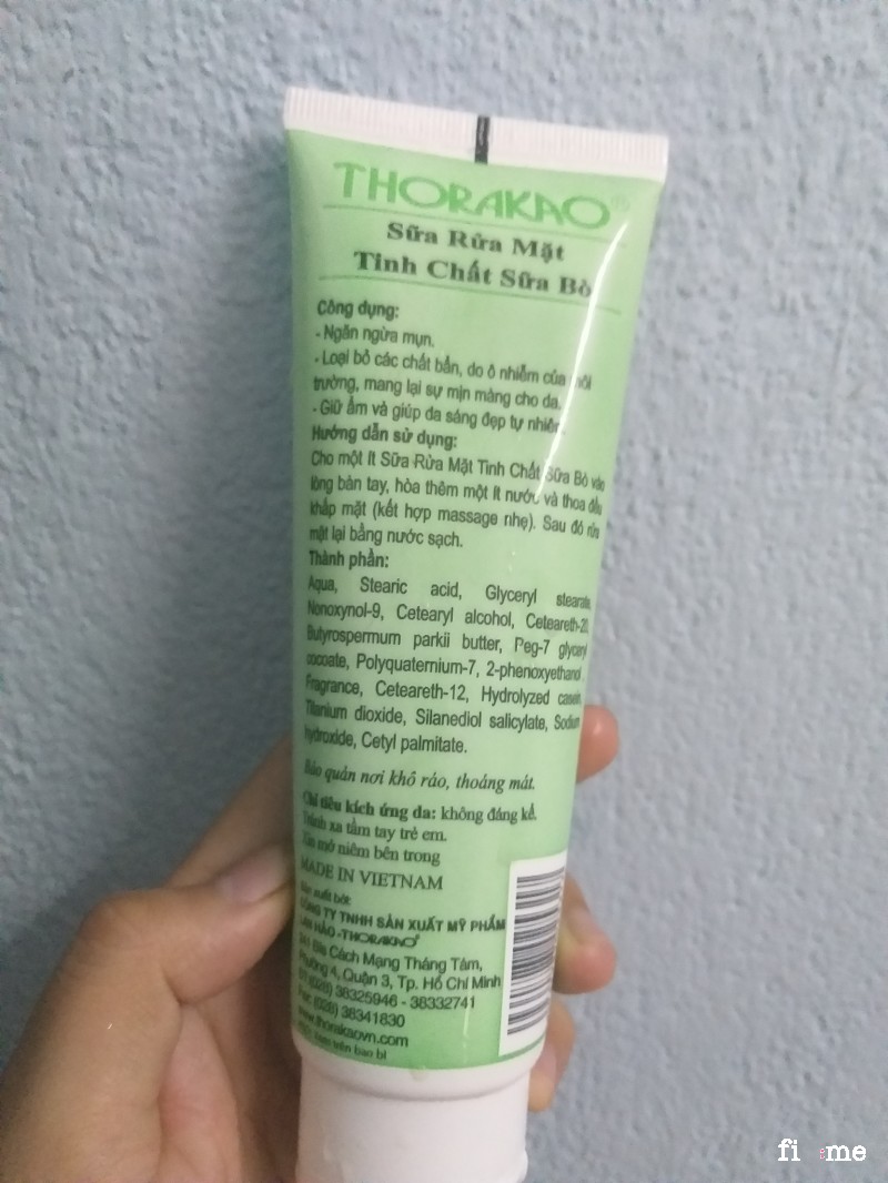 [HCM]Sữa Rửa Mặt Trắng Da Tinh Chất Sữa Bò Thorakao 120ml