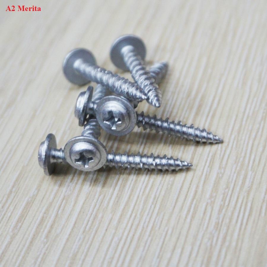 Vít bê tông 4mm đầu nón vành Unika PW432 (không cần dùng tắc kê nhựa)