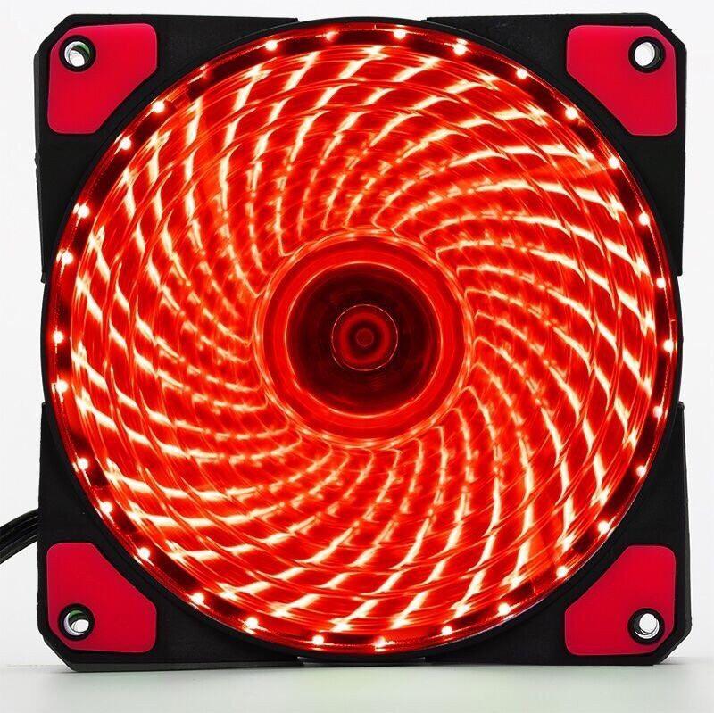 [HCM]Fan case 12cm LED mÀU ĐỎ 33 bóng RED DRAGON