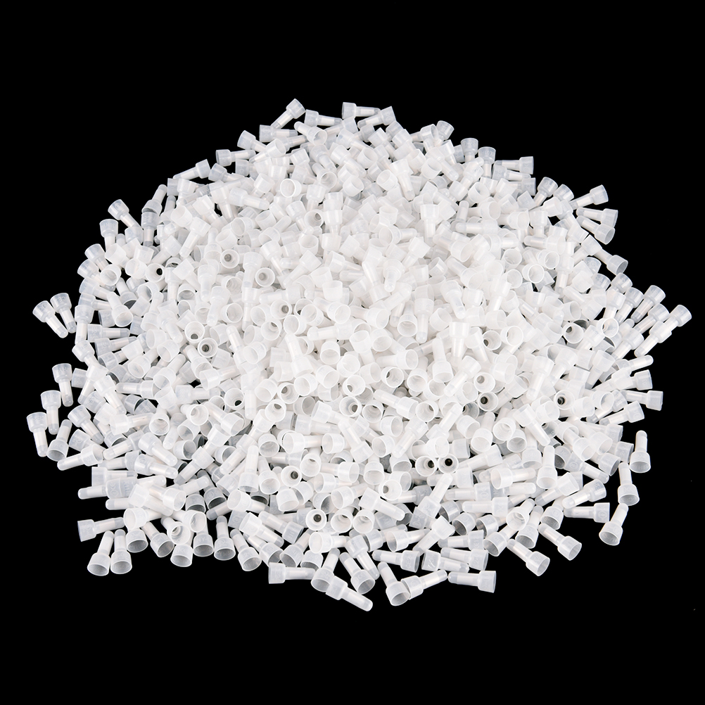 CJing 1000pcs Durable CE2X Closed-End Wire Connectors Crimp Terminals Cap for Electrical