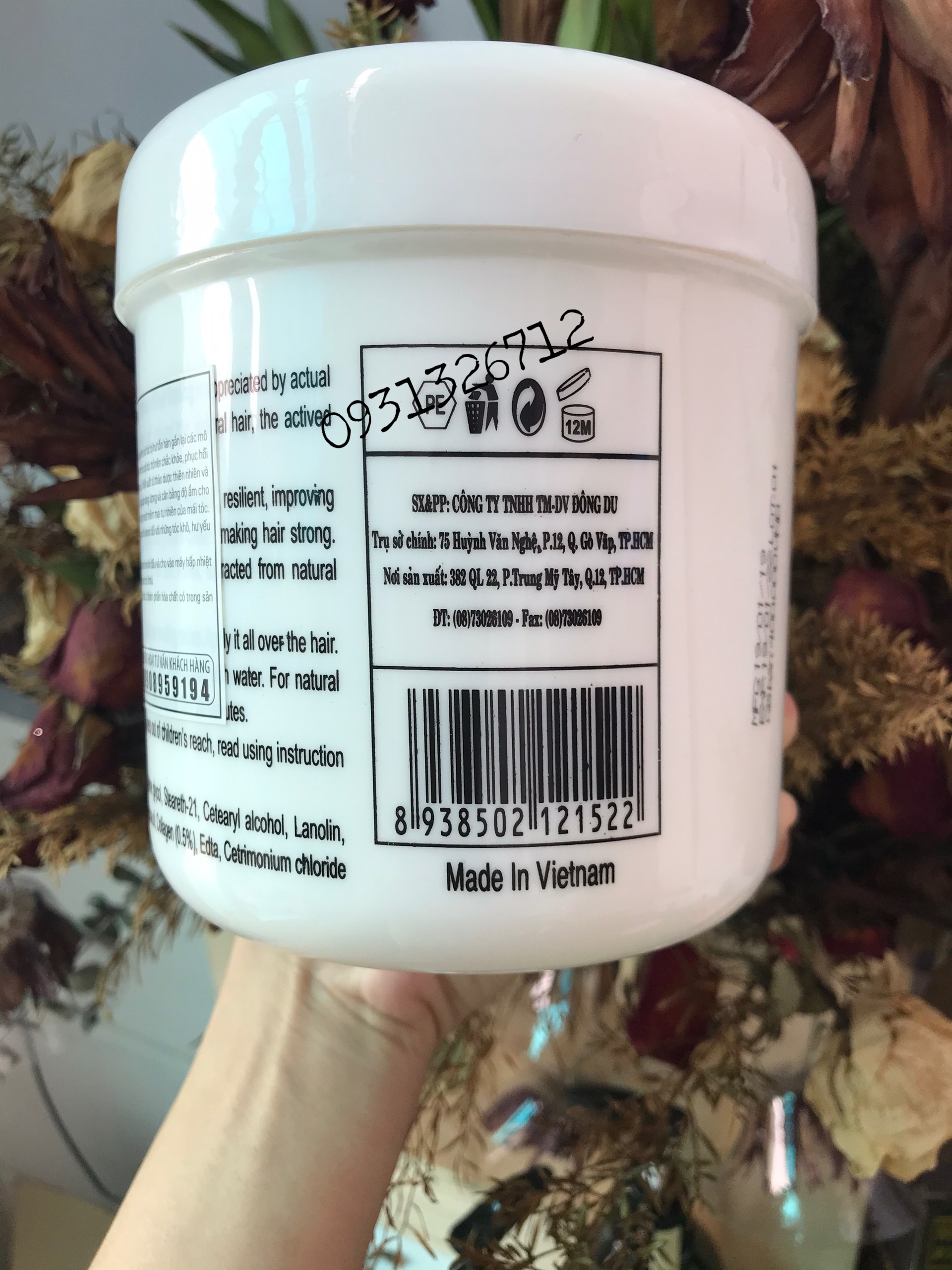 (HÀNG CÔNG TY) Kem Hấp Phục Hồi Tóc Khô Xơ Collagen Kendali 1000ml