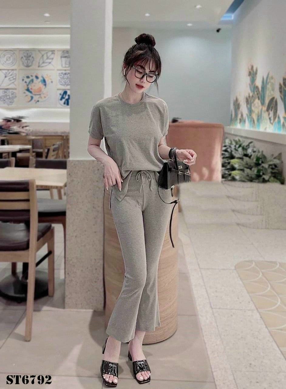 SÉT BỘ MẶC NHÀ CHẤT THUN GÂN CHUẨN ĐẸP