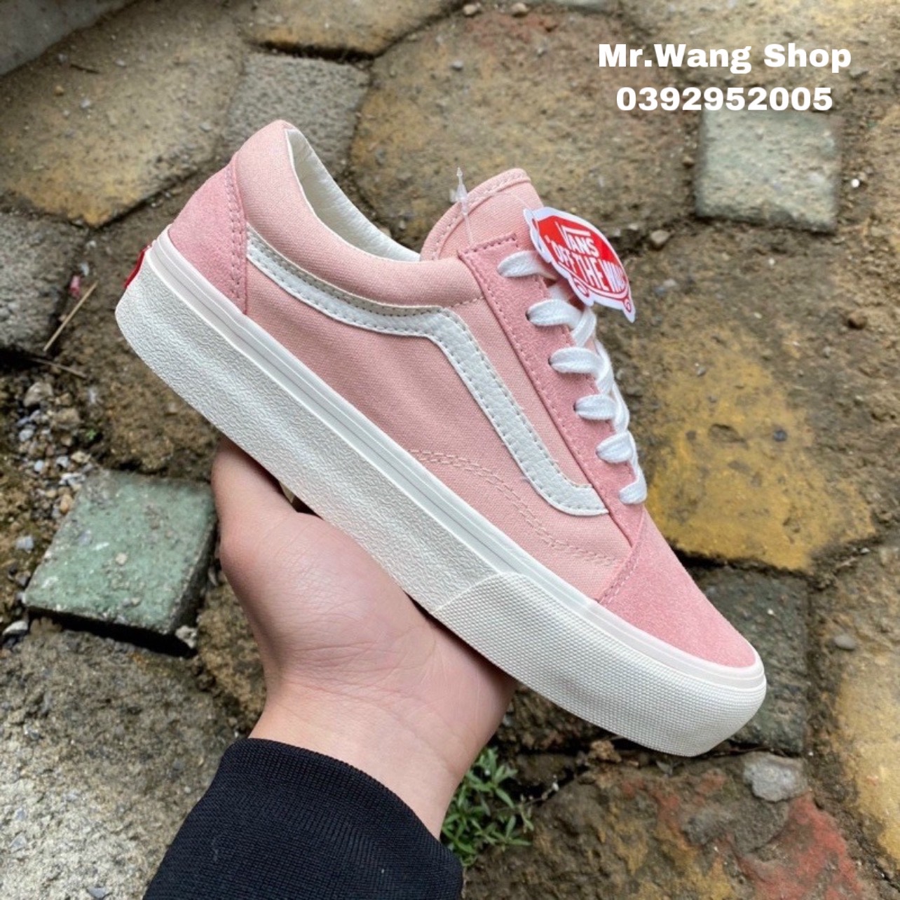 [Fullbox,Bill + Tất cổ ngắn] Giày Vans Vault Old Skool Da Lộn
