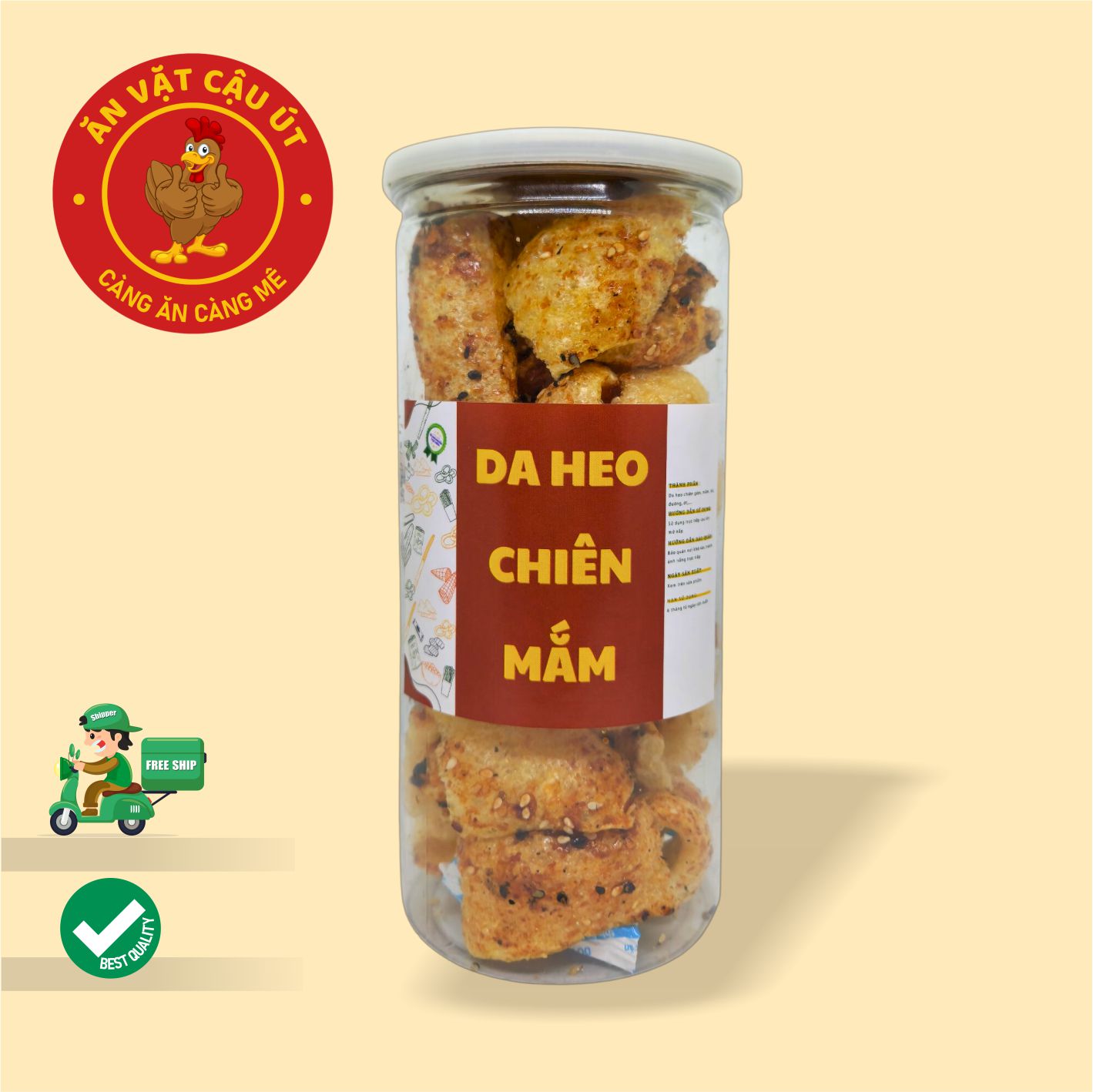 Da heo chiên nước mắm