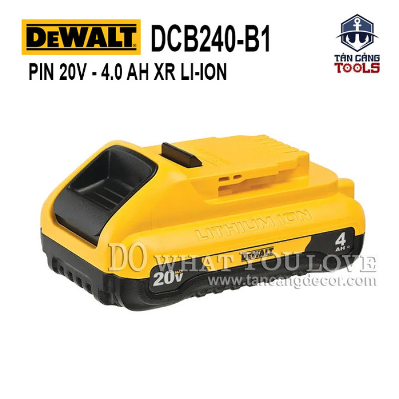 Bảng giá Pin 20V 4.0Ah DeWalt DCB240 Phiên Bản Mới - Bản Mỏng