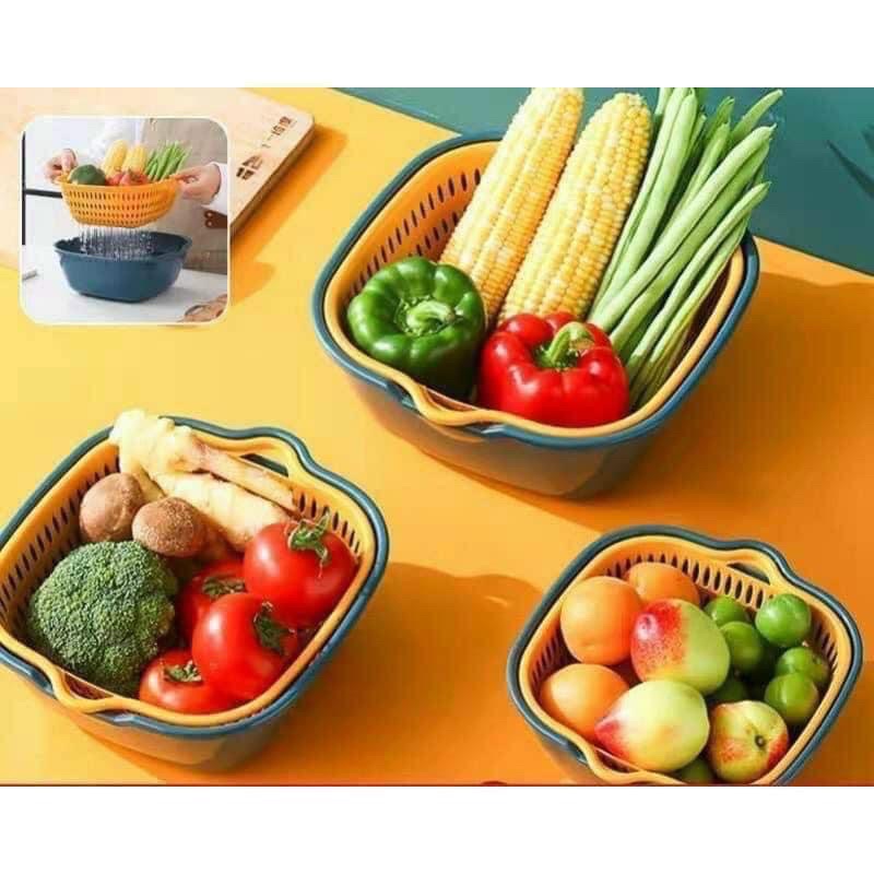 Combo Bộ Rổ Nhựa 6 Món Kèm Chậu ecco