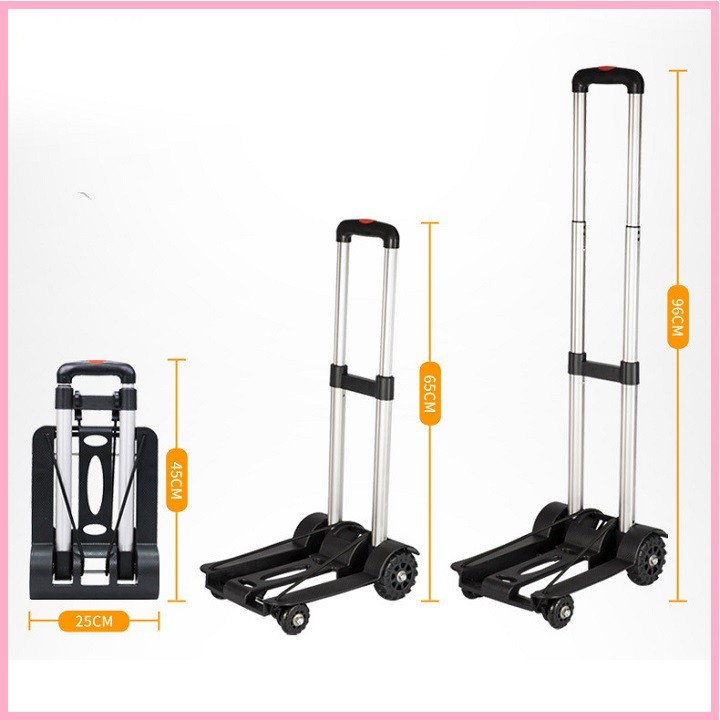 Shopping trolley, pull the 4 gear stowed ultra-light