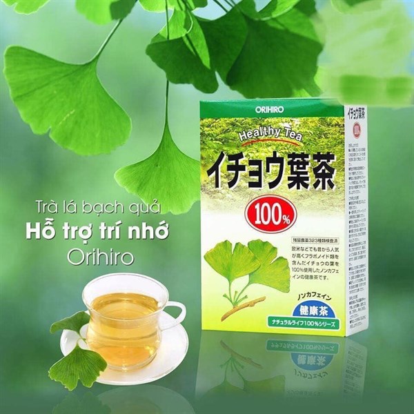 Trà Lá Bạch Quả Bổ Não Tuần Hoàn Máu Orihiro Nhật Bản( 2g x 26 túi ) | Lazada.vn