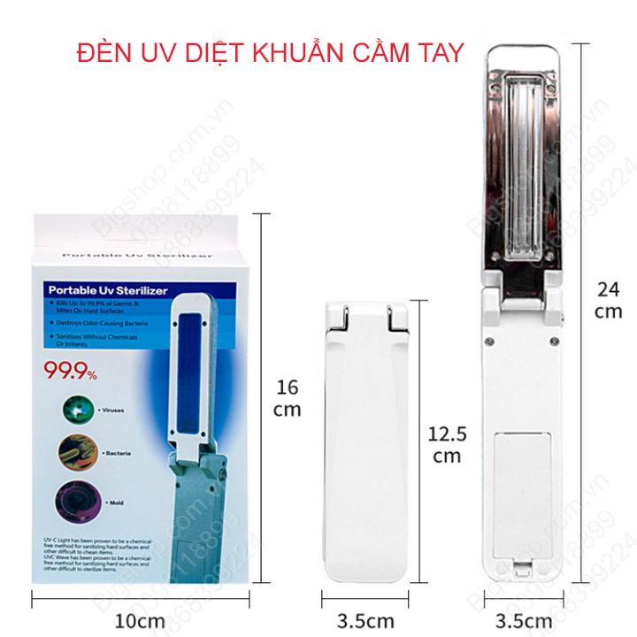 Đèn UV diệt khuẩn 3W cầm tay