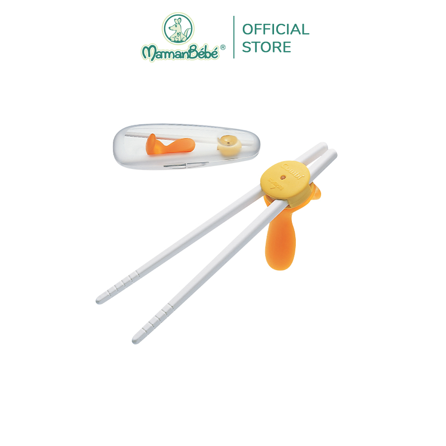 Đũa tập ăn có hộp ( LN) Combi 81017 (Cam)