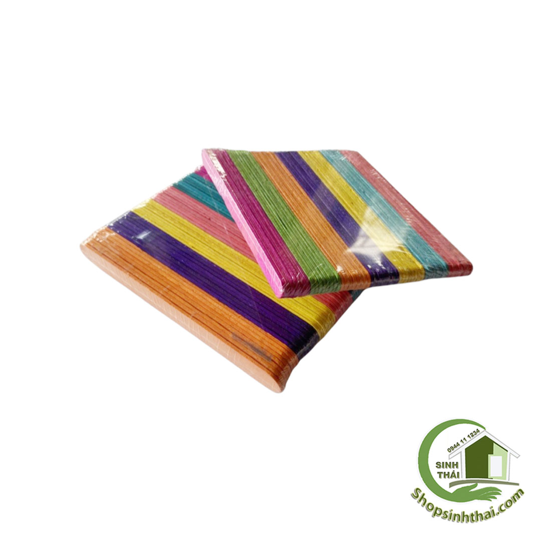 Que Kem Gỗ Nhiều Màu, Bịch 56 cái