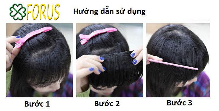 Tóc mái dầy chéo M17 😍FREESHIP😍 mái tóc giả nữ Sỉ 25k
