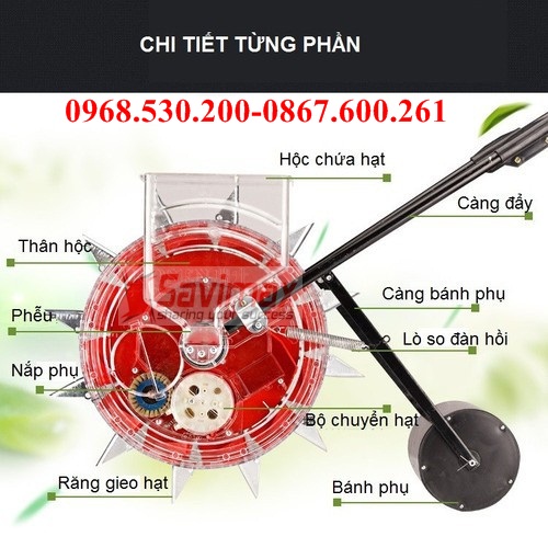 [HCM]Máy gieo hạt -tra hạt- bón phân VNGH -999