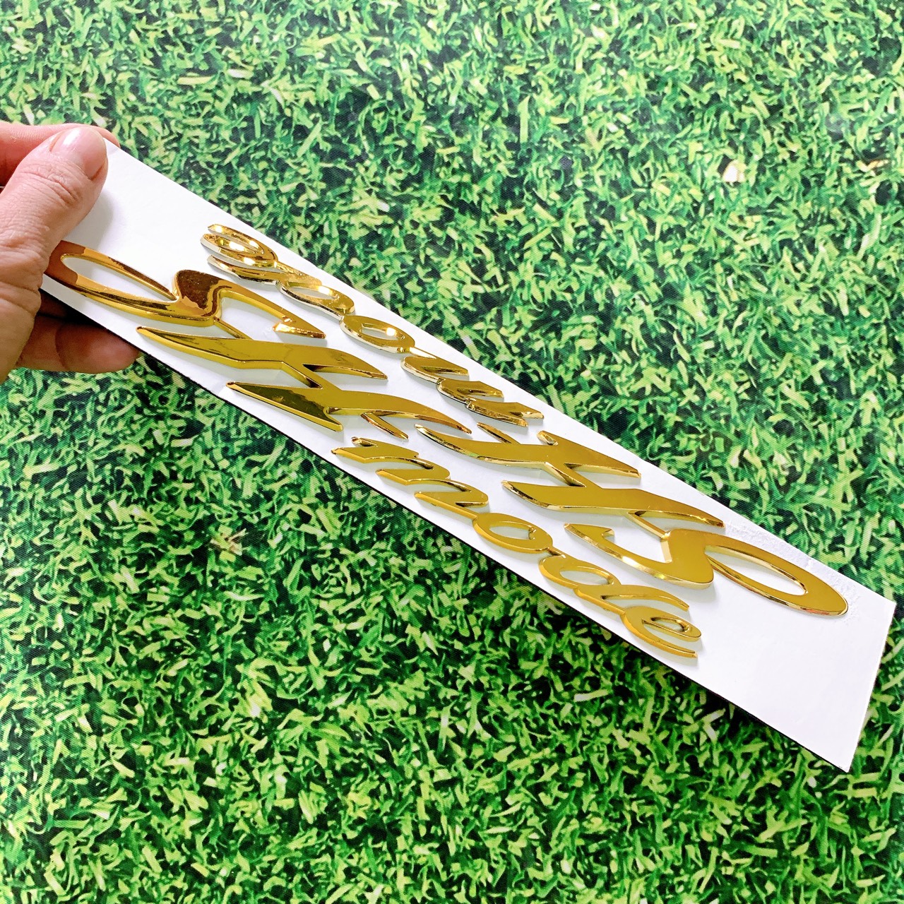 ( MỚI ) TEM  nổi dán sườn xe SH mode-  decal xe SH Mode màu Vàng