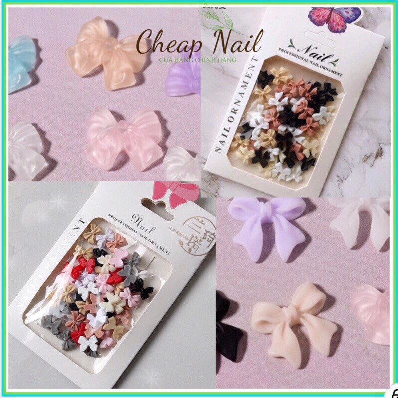 Charm nơ nail, charm nơ bột gắn móng - CHEAP NAIL