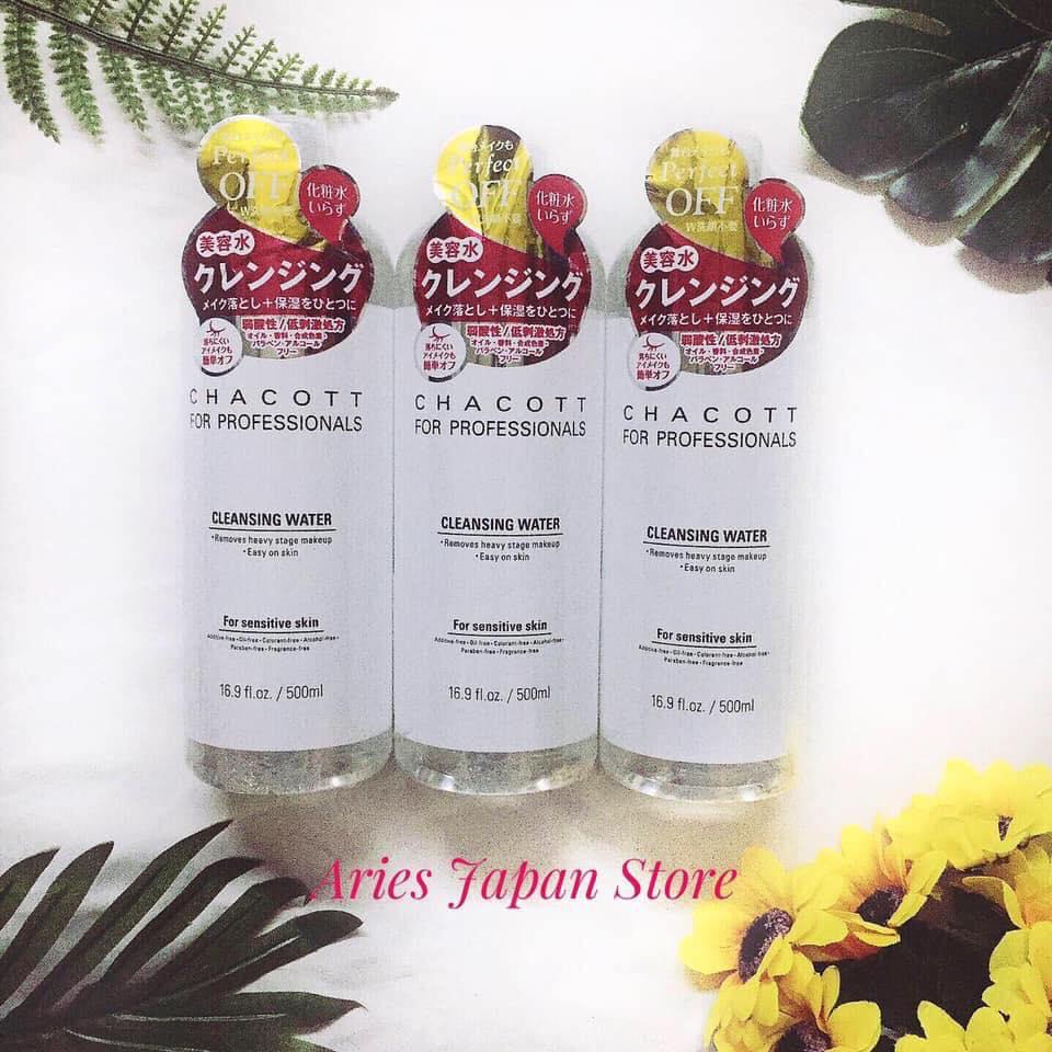 Nước tẩy trang Chacott for Professionals Cleansing Water 500ml