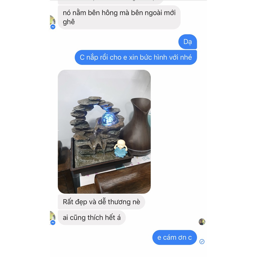 THÁC NƯỚC MINI ĐỂ BÀN – PHONG THUỶ LUÂN- BH 1 tháng