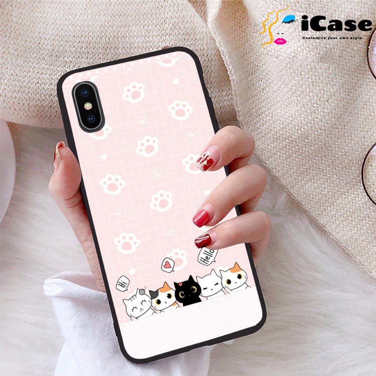 Ốp lưng iPhone X viền dẻo TPU BST Kawai