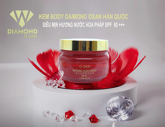 KEM BODY COLLAGEN DIAMOND O SAN WHITENING BODY CREAM SPF 50