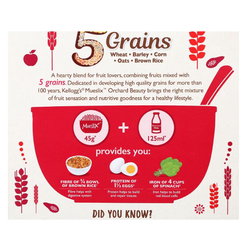 NGŨ CỐC KELLOGG'S MUESLIX ORCHARD - 375G