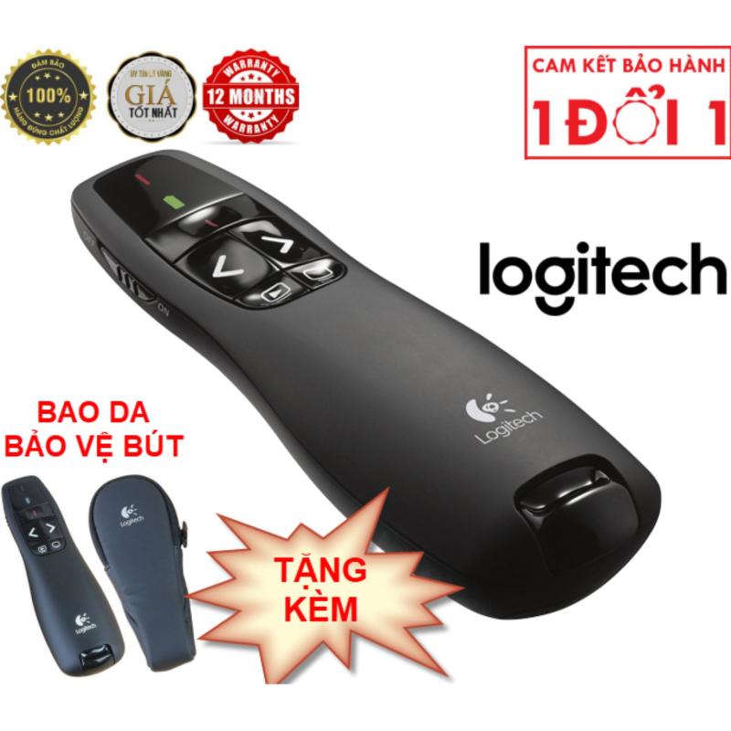 Bút Trình Chiếu Powerpoint, Không Dây Thông Minh Logitech R400 2.4G Đa Năng Điều Khiển Từ Xa 360 Độ, Kết Nối Máy Tính Cổng USB, Sử Dụng Ngay Khi Cắm