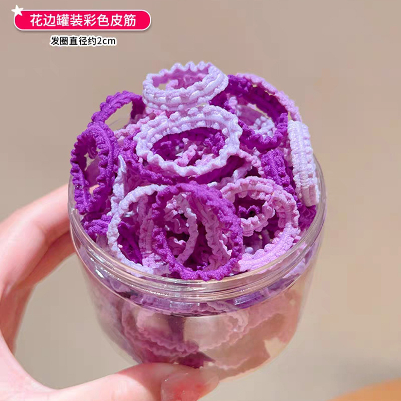 Hộp dây chun mềm co giãn tốt cột tóc cho bé gái MS 49