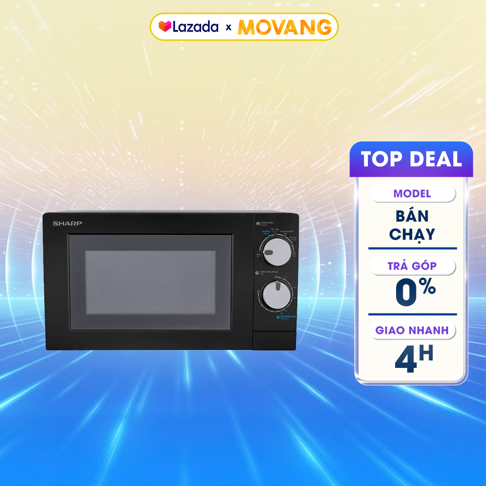[GIAO TẠI HCM] - Lò vi sóng Sharp R-208VN-WS 20 lít