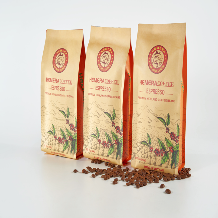 [HCM]CÀ PHÊ HẠT CAO CẤP HEMERA ESPRESSO 250GR