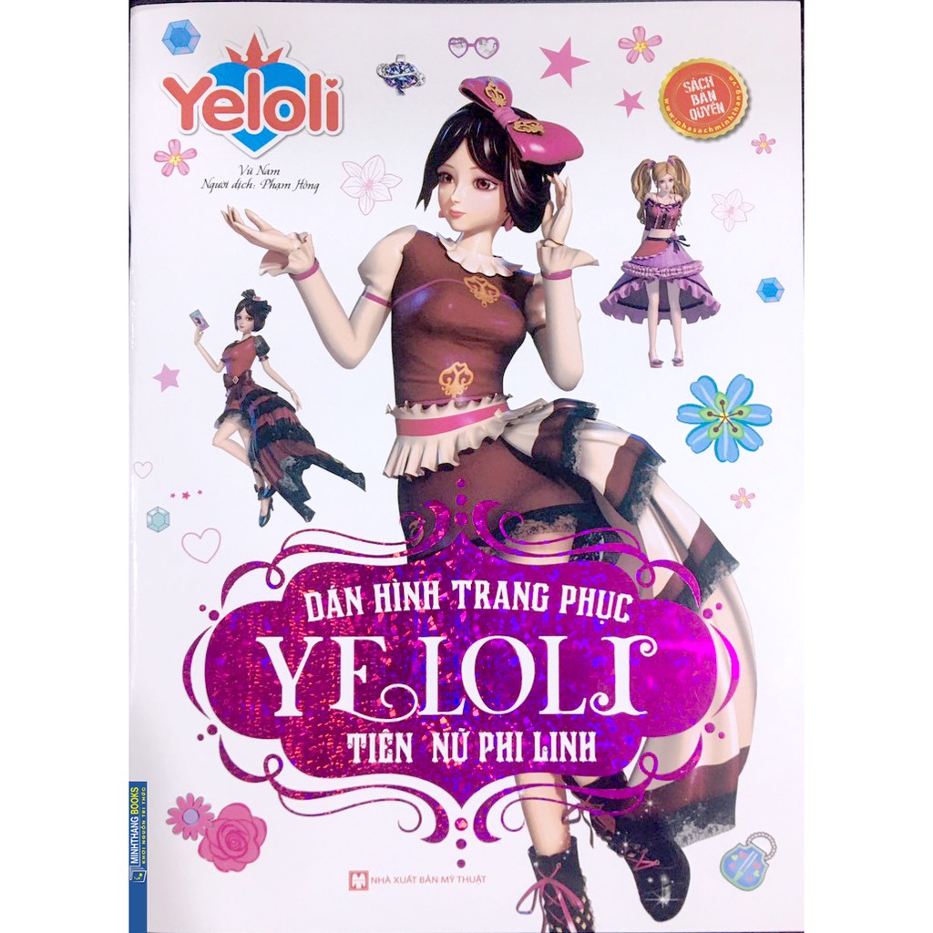 Sách - Dán Hình Trang Phục Yeloli - Tiên Nữ Phi Linh (Sách Bản Quyền)