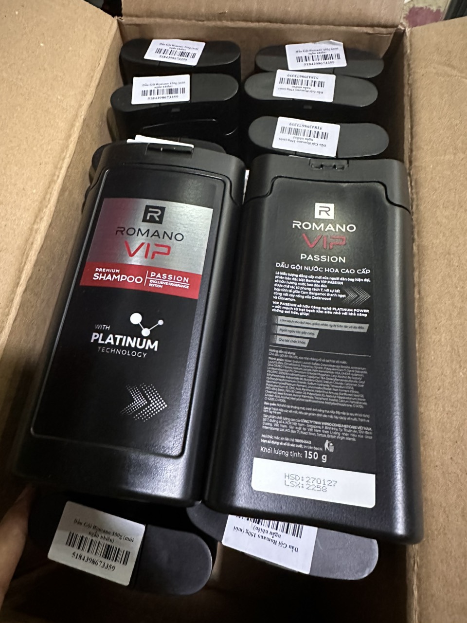 Dầu gội cao cấp Romano Vip 150G HSD 2027