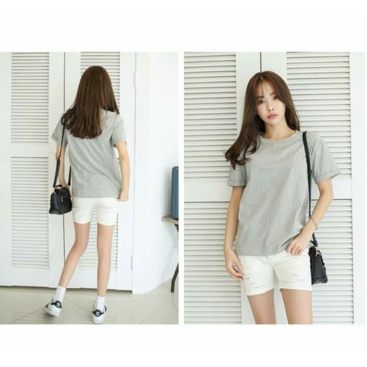 Áo thun trơn cổ tròn nữ đủ màu
