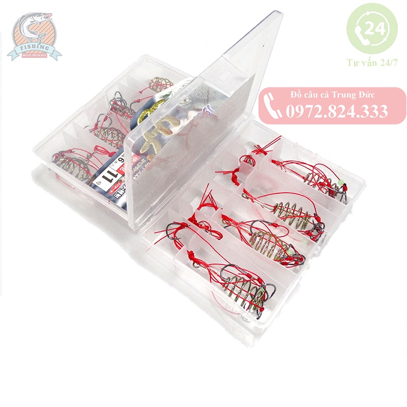 [Hộp 4 lưỡi] Lưỡi câu cá lancer (lăng xê) giá rẻ
