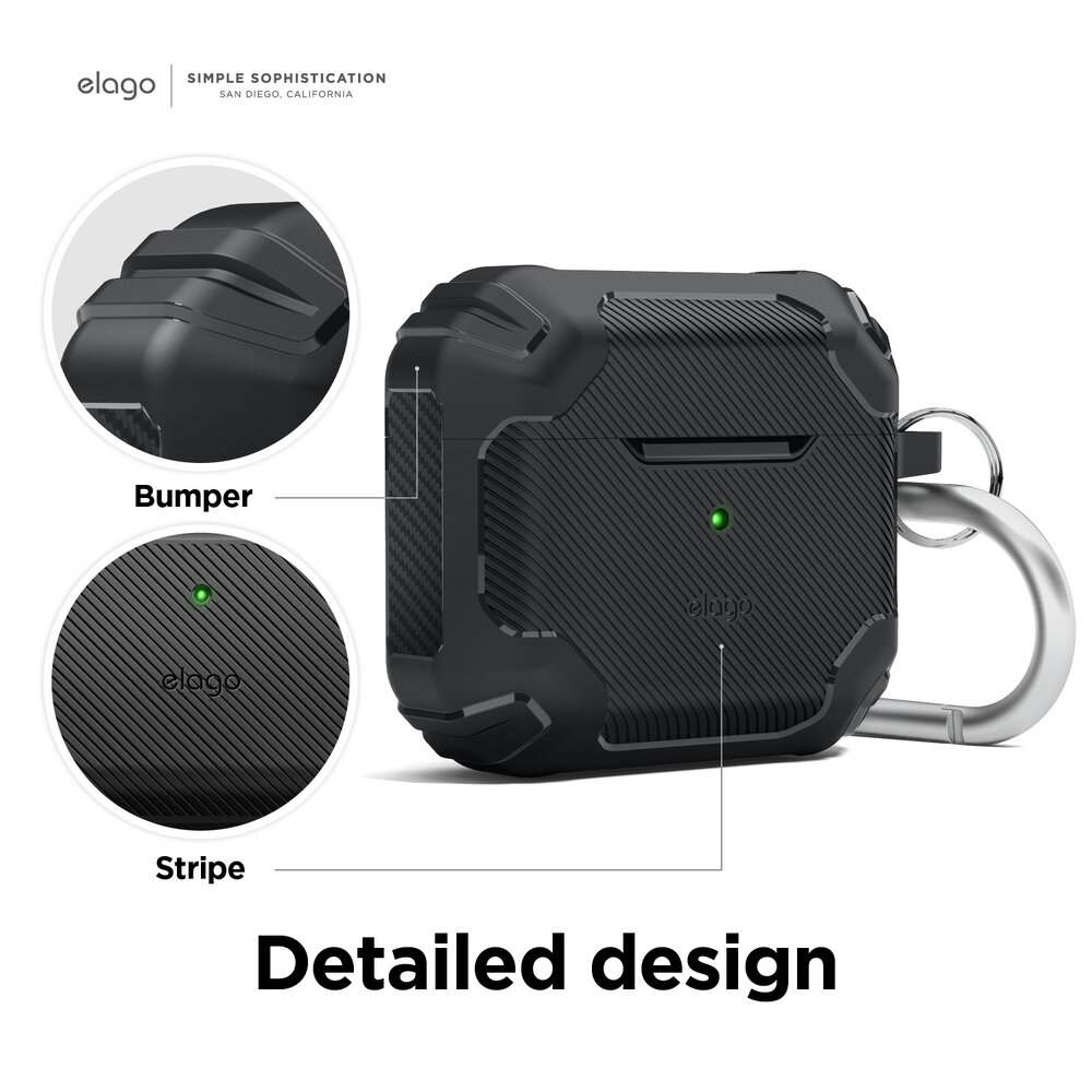 Ốp bảo vệ ELAGO Solod Case Armor cho AirPods 3