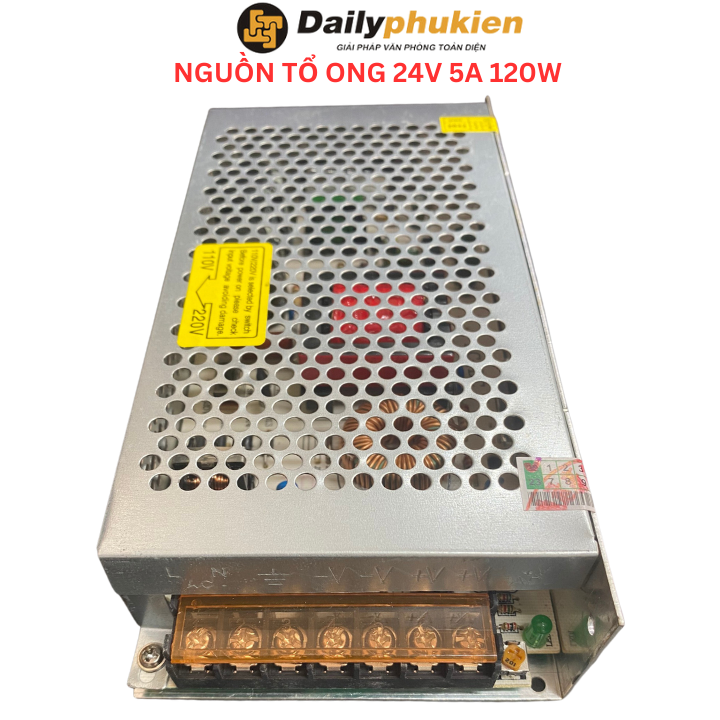 Nguồn tổ ong 24v 5a xịn cho led, camera