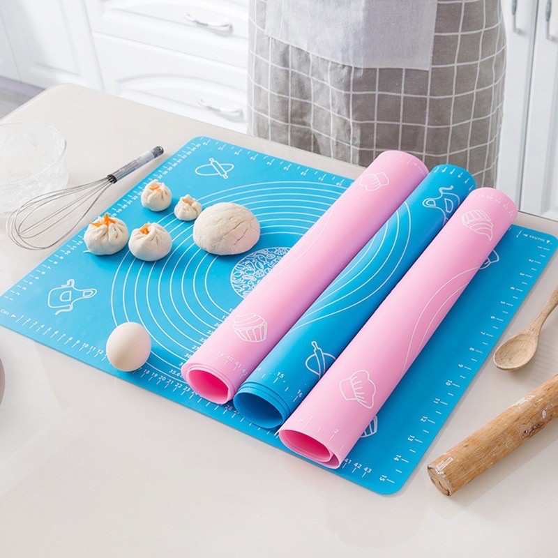 Tấm nhào bột silicon 40x50 cm / thảm nhào bột