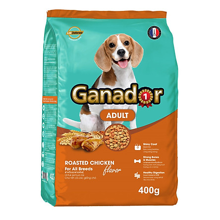 Thức ăn hạt GANADOR Adult nhiều vị cho chó trưởng thành 400g