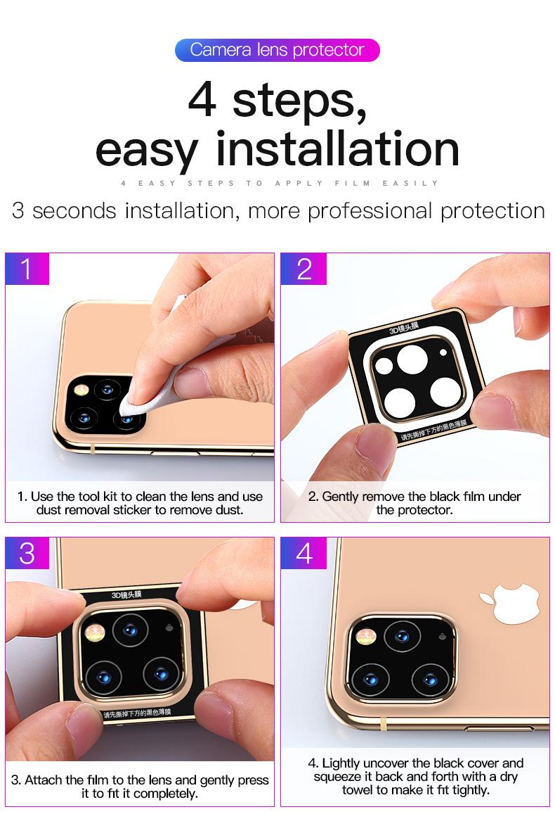 Miếng dán cường lực bảo vệ camera ip11 hãng TOTU