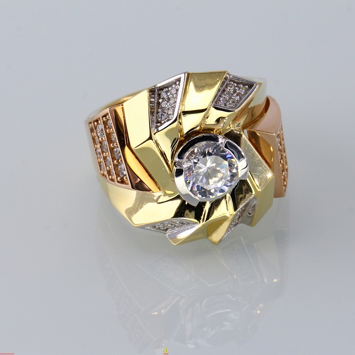 Nhẫn nam đính đá mạ 18k đẳng cấp