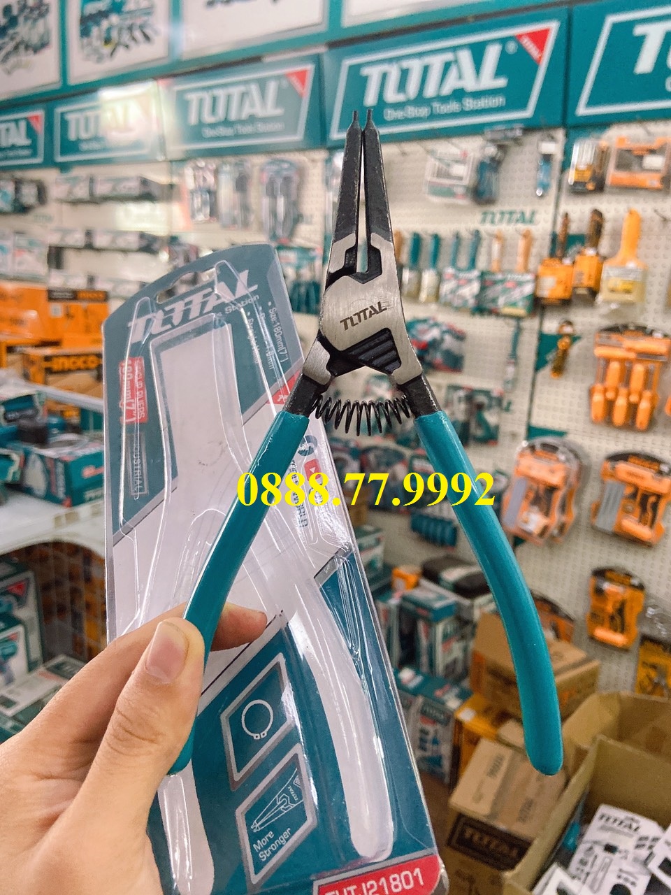Kềm mở phe ngoài đầu thẳng 180mm total thtj21801
