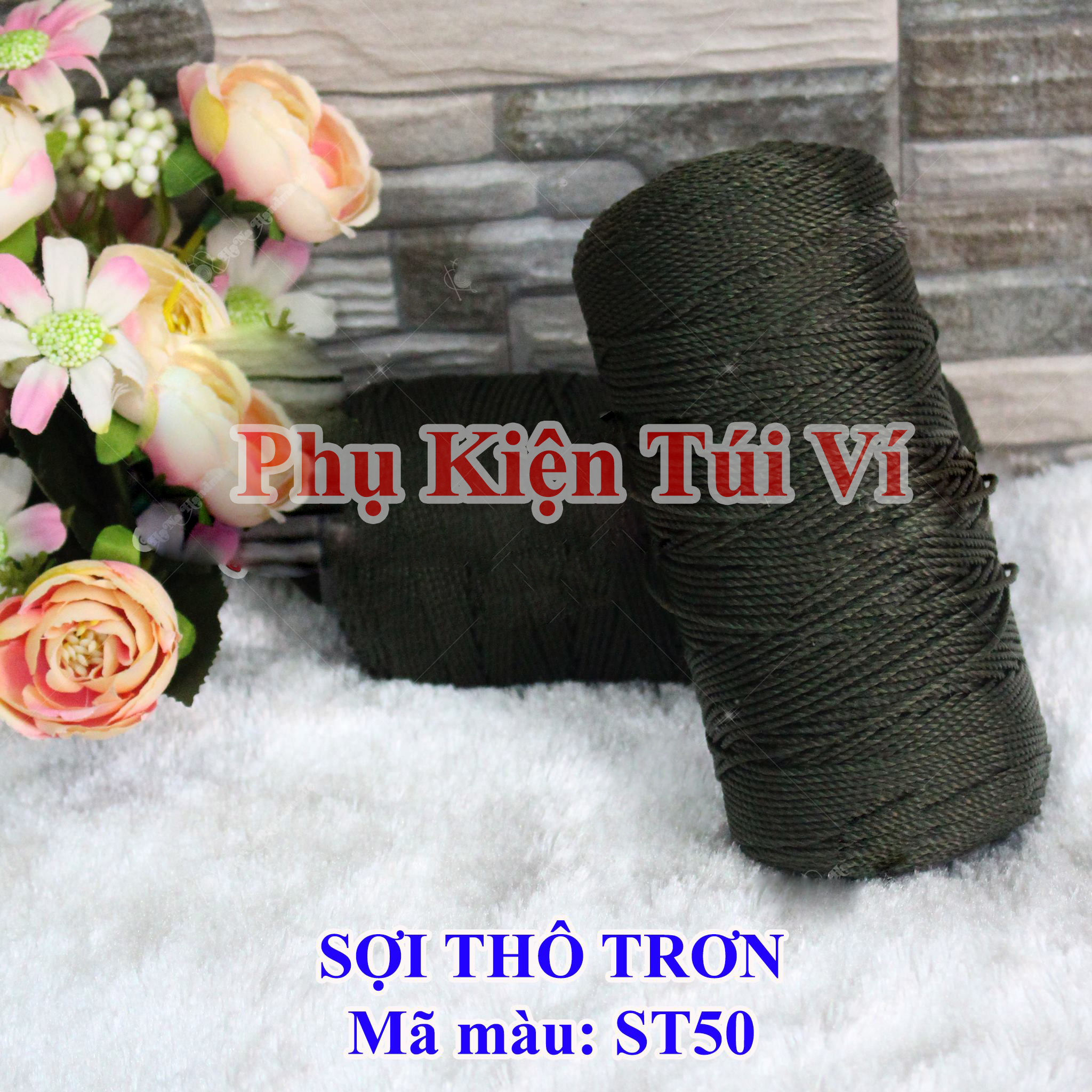 Sợi Thô Trơn Lõi Nặng (25k/cuộn/~200g)