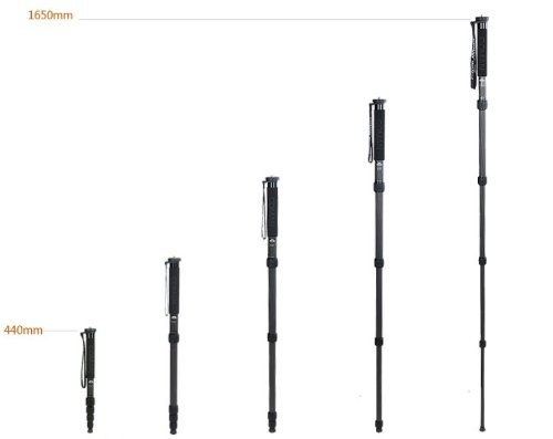 Chân máy ảnh Monopod Coman DT327C, Carbon