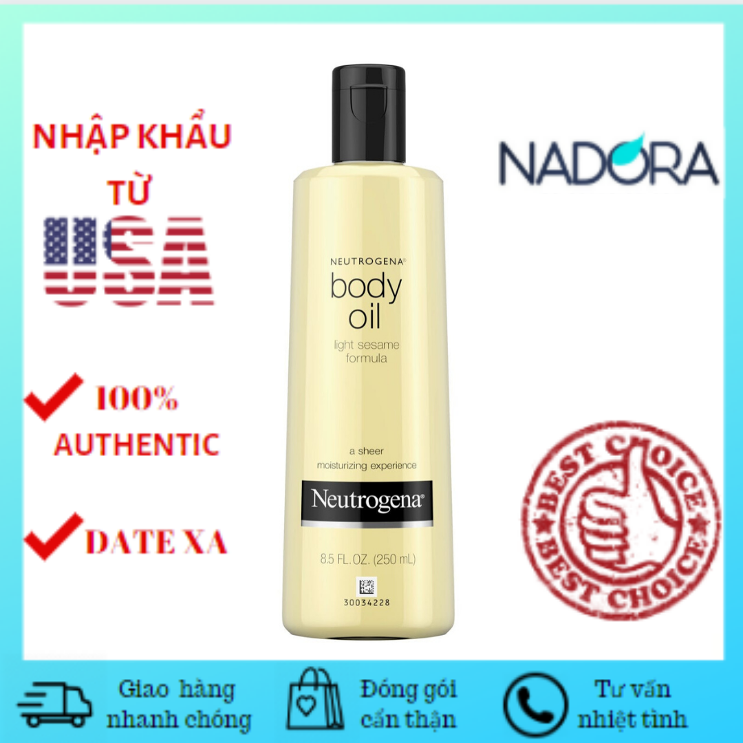 [HCM]Dầu Cấp Ẩm Neutrogena Body Oil Light Sesame Formula (250ml)